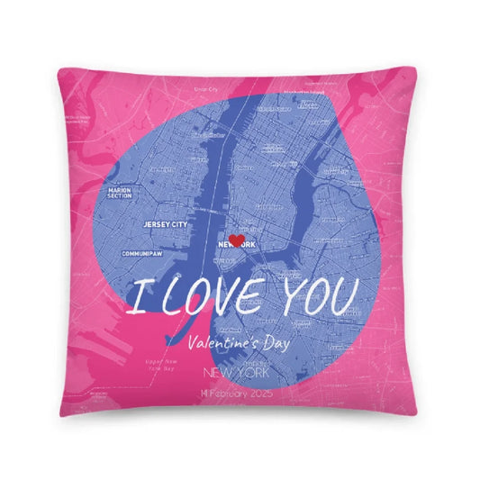 Personalized Pillow for Mum | Custom Map Gift for Women