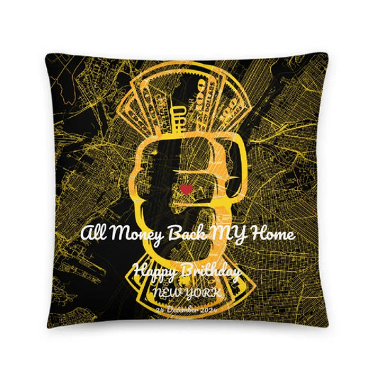 Personalized Pillow for Boyfriend | Custom Map Gift for Him