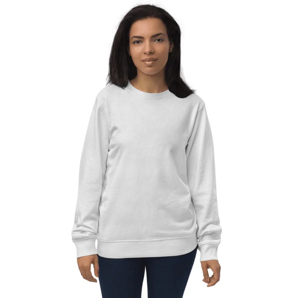 Unisex Organic Sweatshirt with Custom Map | Eco-Friendly Personalized Fashion