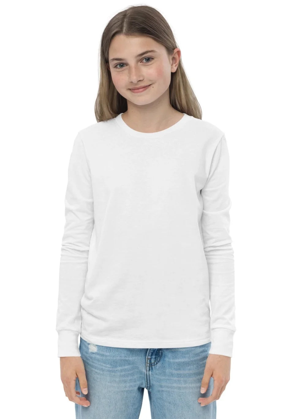 Youth Long Sleeve Tee with Custom Map | Soft & Durable Cotton Shirt for Kids