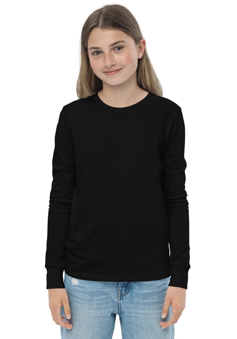 Youth Long Sleeve Tee with Custom Map | Soft & Durable Cotton Shirt for Kids