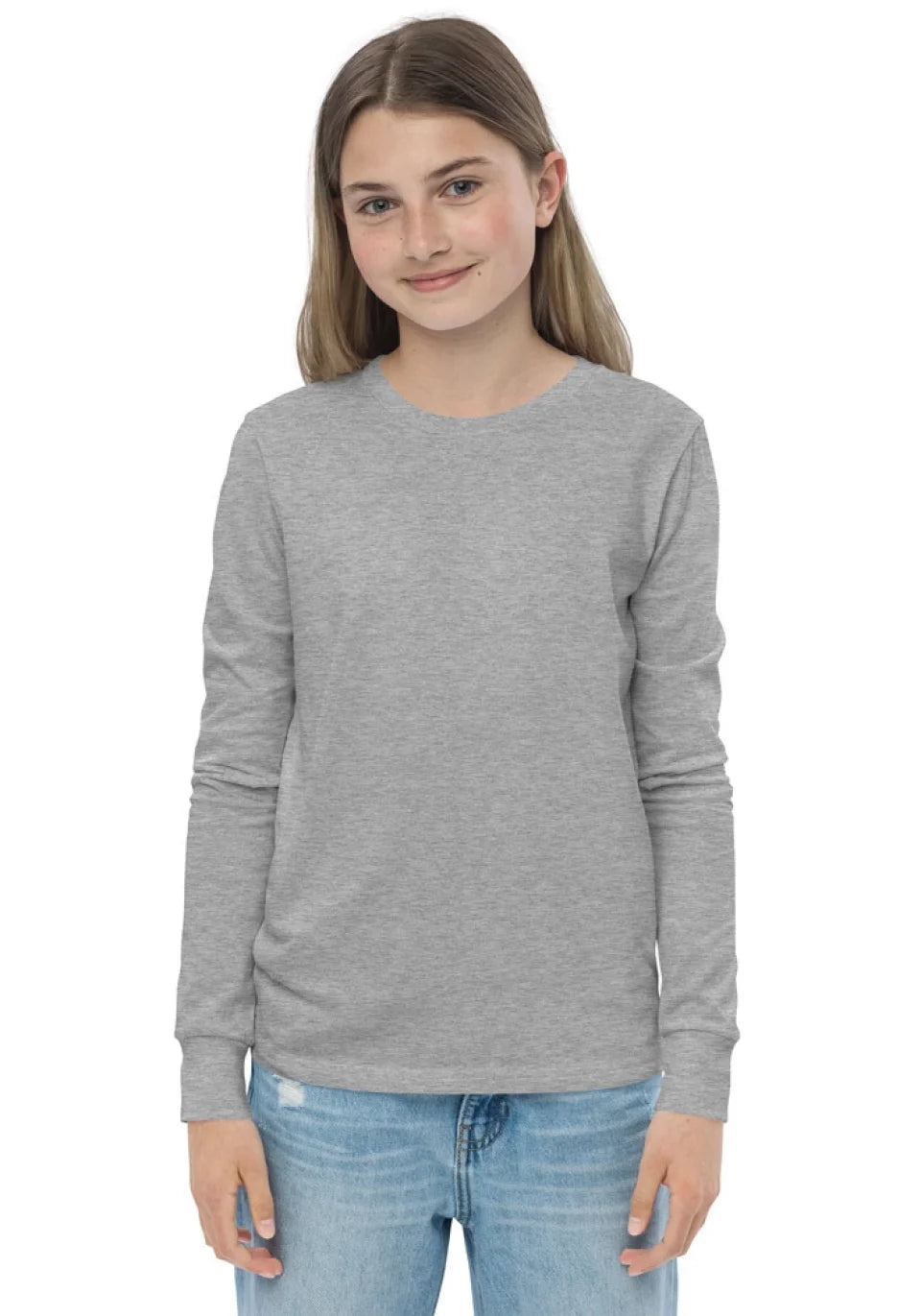 Youth Long Sleeve Tee with Custom Map | Soft & Durable Cotton Shirt for Kids