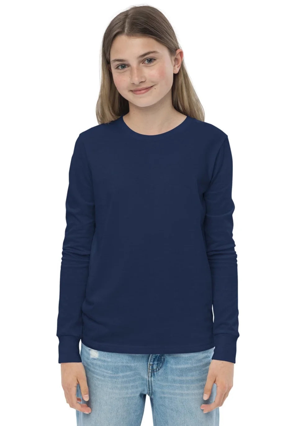 Youth Long Sleeve Tee with Custom Map | Soft & Durable Cotton Shirt for Kids