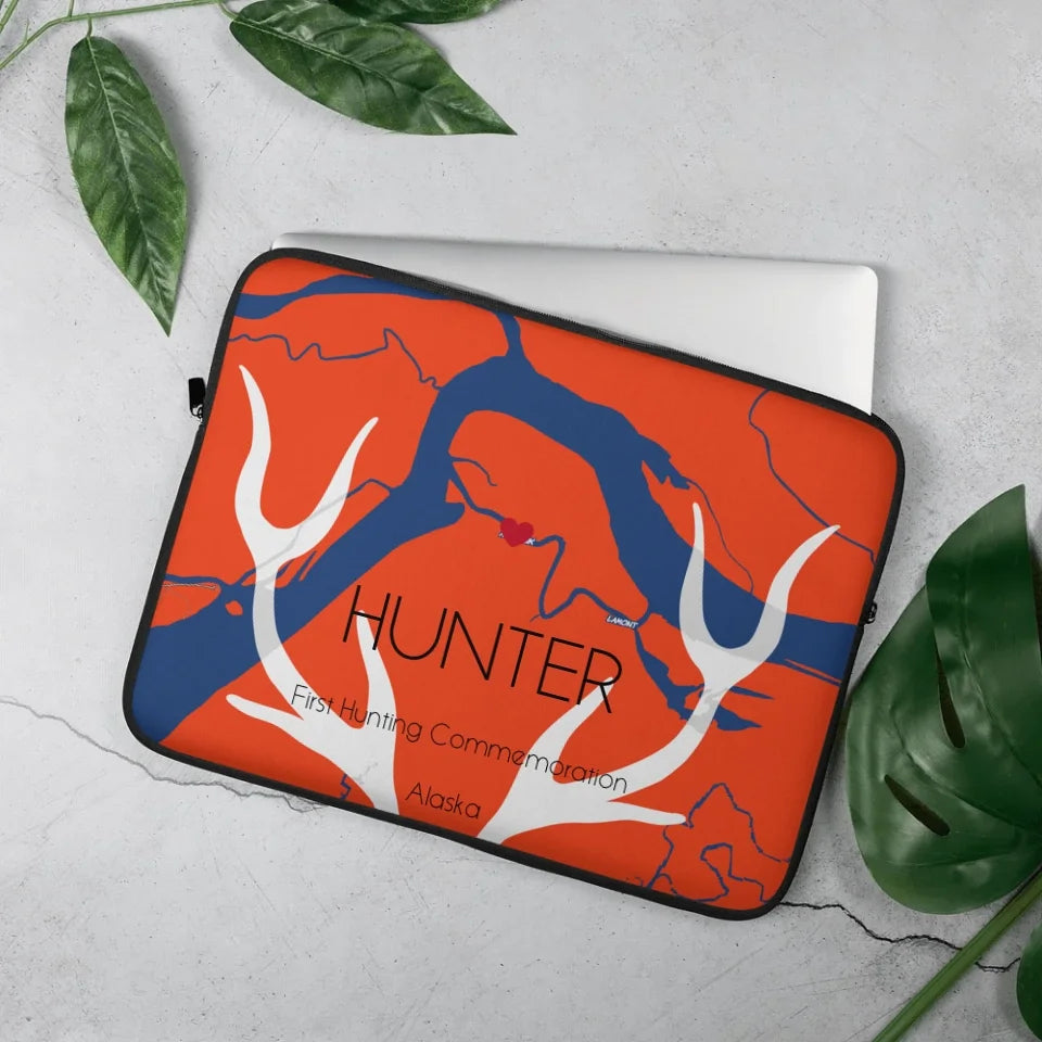 Custom Laptop Sleeve | Personalized Map Design for Travel-Ready Protection