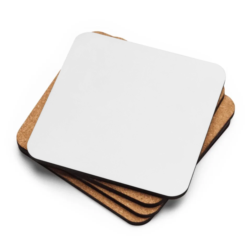 Custom Map Cork-Back Coaster | Personalized Non-Slip, Heat-Resistant Coaster for Everyday Use