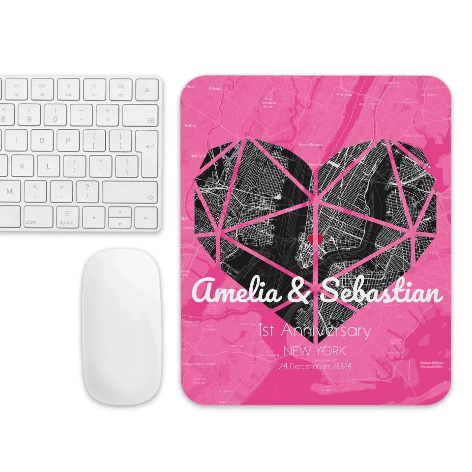 Custom Map Mouse Pad | Personalized Non-Slip Desk Accessory for Smooth Performance