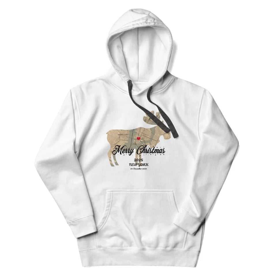 Custom Map Premium Hoodie | Personalized Unisex Hoodie for Comfort and Style